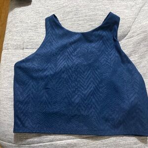 Athleta Conscious Embossed Crop Sports Bra NWOT